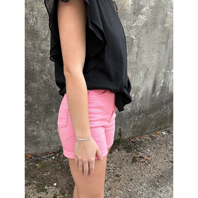 Judy Blue + Pink Shorts