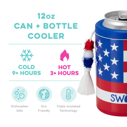 All American Can + Bottle Swig Cooler 12oz