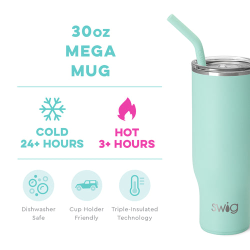 Sea Glass + Swig Mega Mug 30oz