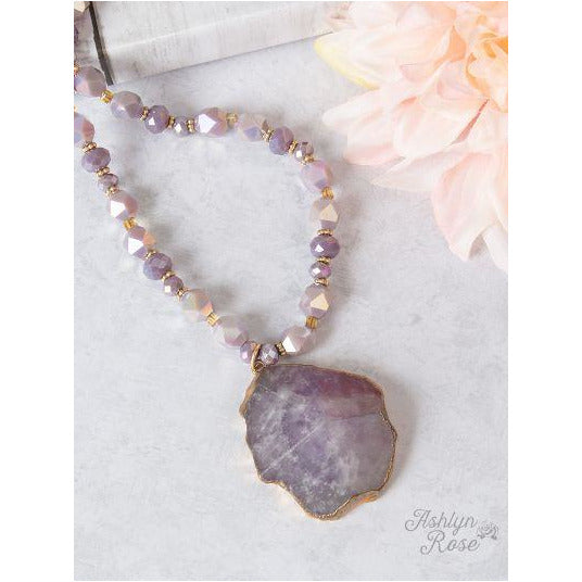 Must Be Mauve {{Amethyst Stone}} Necklace