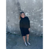 Black Turtle Neck + Sweater Dress