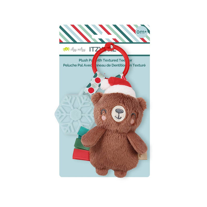 Holiday Itzy Pal™ Plush + Teether: Santa