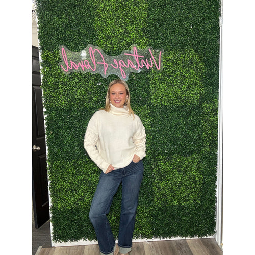 Ivory Turtle Neck + Sweater