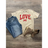 Distressed + Love & Bows Tee