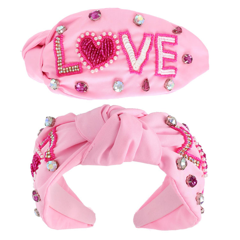 LOVE V-Day Knotted Headband