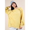 Lace Trim Yellow + Long Sleeve Top