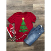 Christmas Tree + Red Tee