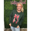 Merry Christmas Santa Bow Sweatshirt