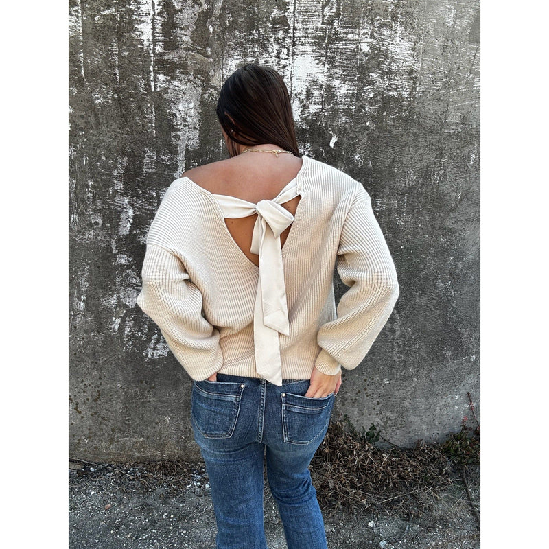 Satin Bow Sweetheart + Sweater