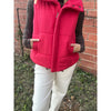 Puffer Vest + Red