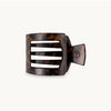 Tortoise Flat Square Clip + Teleties