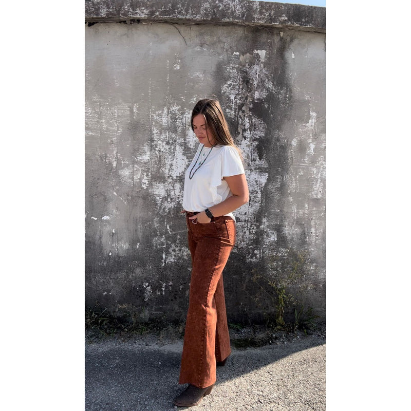 Pumpkin Spice + Judy Blue Retro Wide Jeans