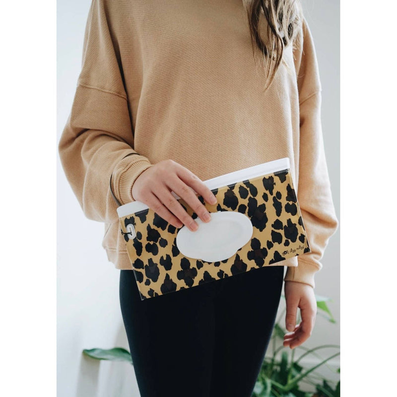 Take & Travel™ Pouch Reusable Wipes Cases: Leopard
