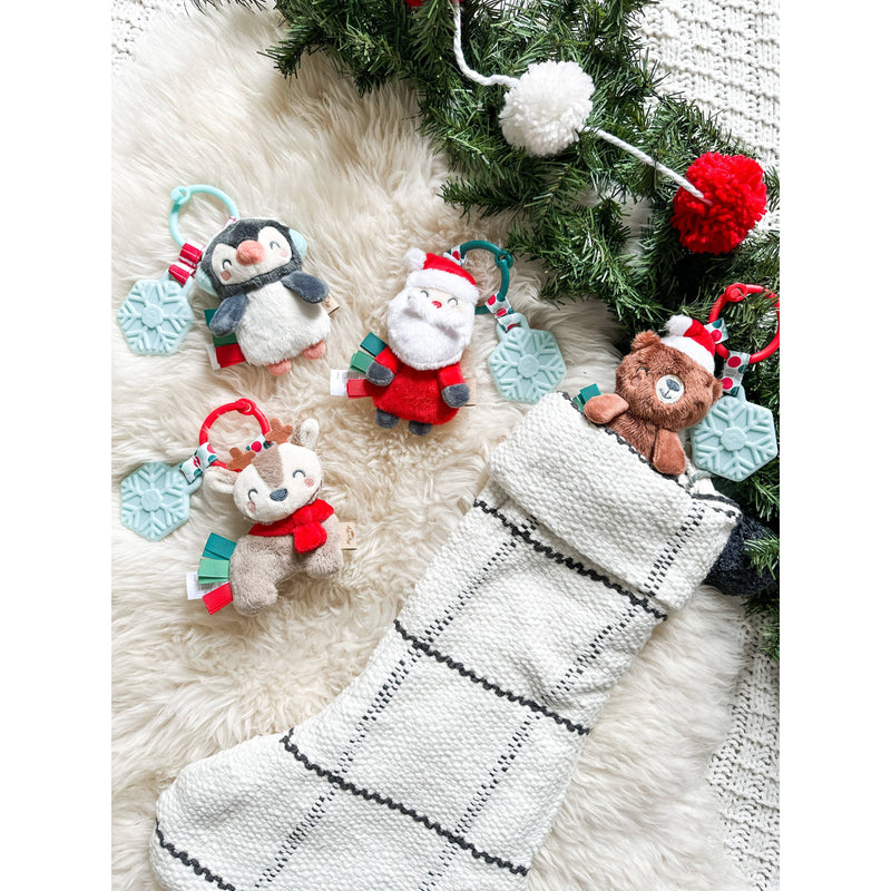 Holiday Itzy Pal™ Plush + Teether: Santa