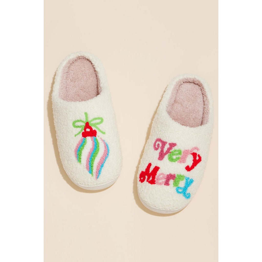 Very Merry + Women's Christmas Slippers