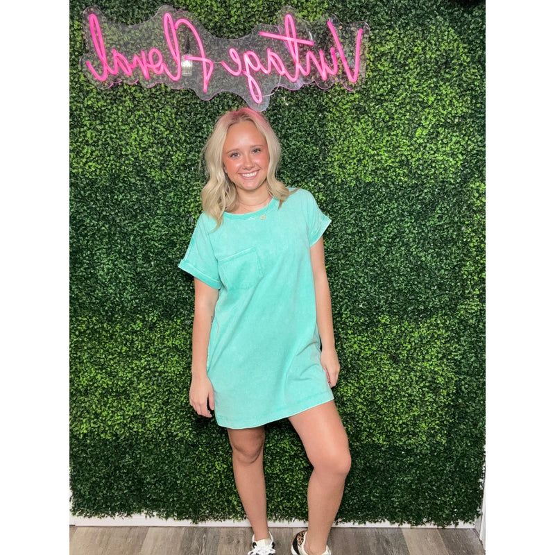 Washed + T-shirt Dress