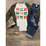 Christmas Bows + Graphic Tee