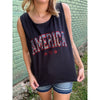 America Spangled + Black Tank