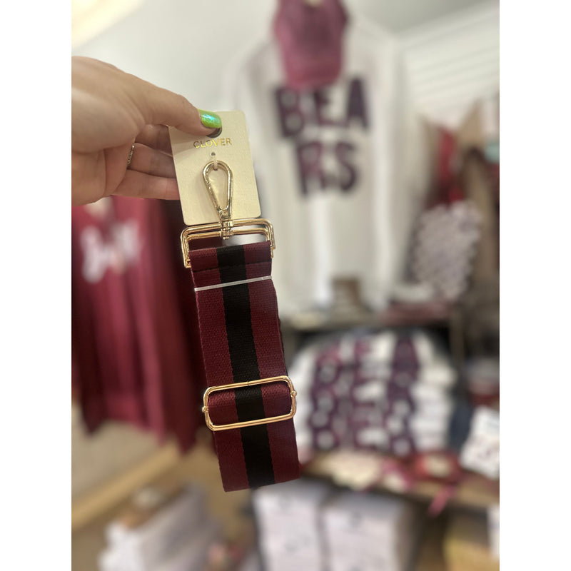 GAMEDAY Maroon Striped Bag Strap