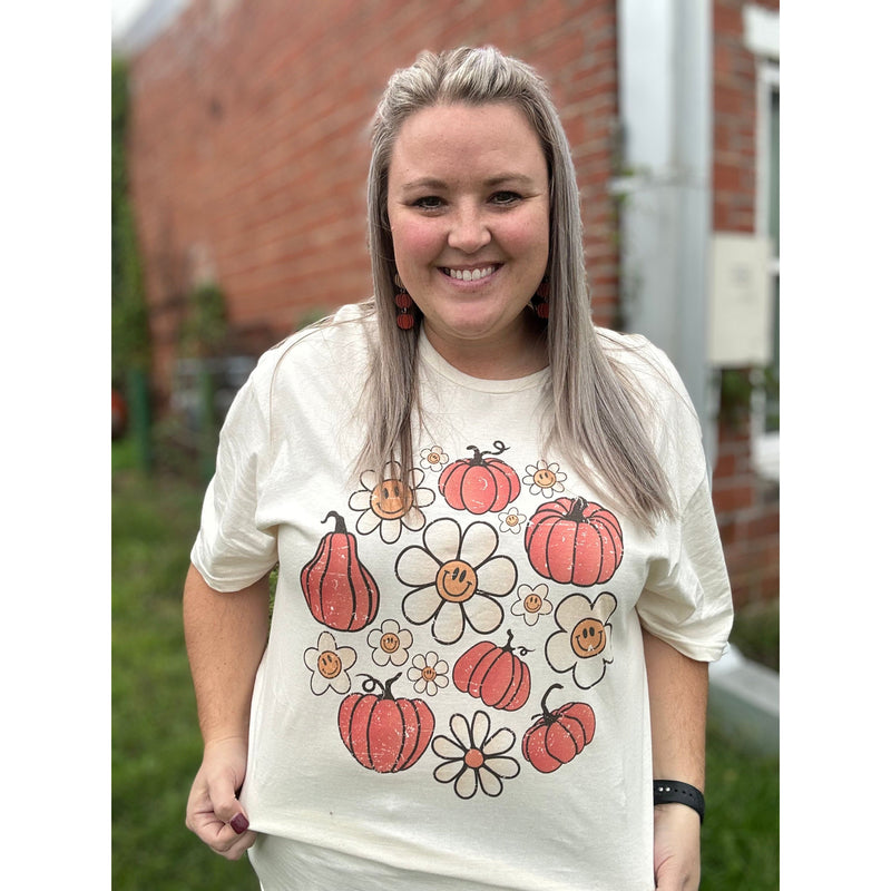 Retro Pumpkin Fall + Graphic Tee