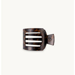 Tortoise Flat Square Clip + Teleties