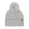 C.C Beanie Woven Checkered Pom Beanie