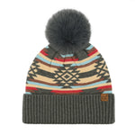 C.C Beanie Aztec Beanie w/Pom