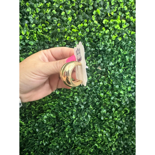 Gold 80's Hoops + Earrings