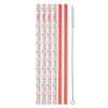 Howdy Holidays + Red Glitter Reusable Straw Set (Tall)