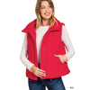 Puffer Vest + Red