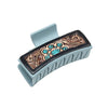 Cactus Bloom Ridge Claw Clip on Hand-Tooled : Myra