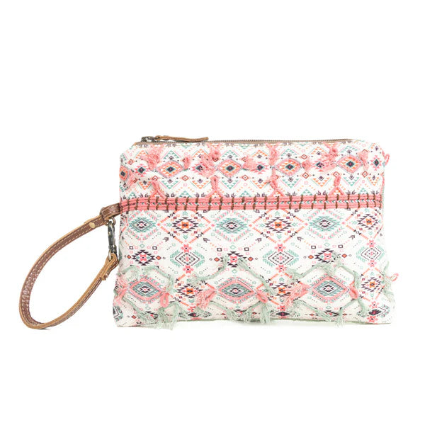 Myra : Mosaic Garden Clutch Pouch