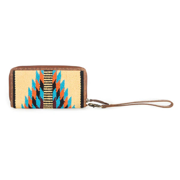 Myra : Tribal Visions Wallet in Sand