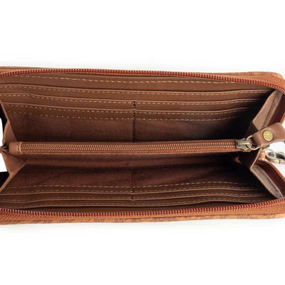 Myra : Tribal Visions Wallet in Sand