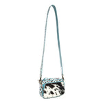 Myra : Tilla's Mine Trail Shoulder Bag in Turquoise & Black