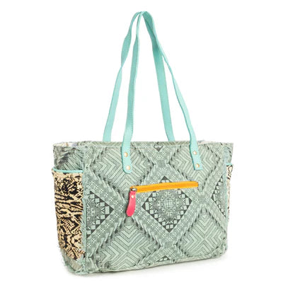 Myra : Bohemian Breeze Small Bag in Sage