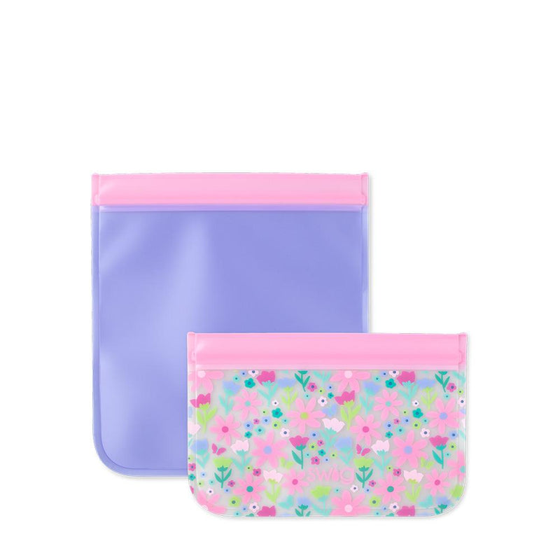 Flower Power + Reusable Storage Baggies (Set of 4)