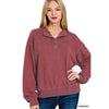 BEST SELLER + Washed 1/4 Zip Pullover