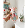 Holiday Itzy Lovey™ Plush + Teether Toy: Pink Reindeer