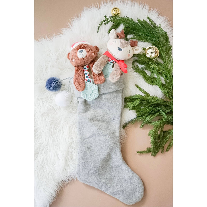 Holiday Itzy Lovey™ Plush + Teether Toy: Bear