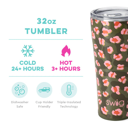 Swig Life Tumbler 32oz-Fire Poppy — Rubies Home Furnishings