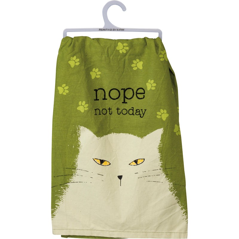 NOPE not Today - Dish Towel