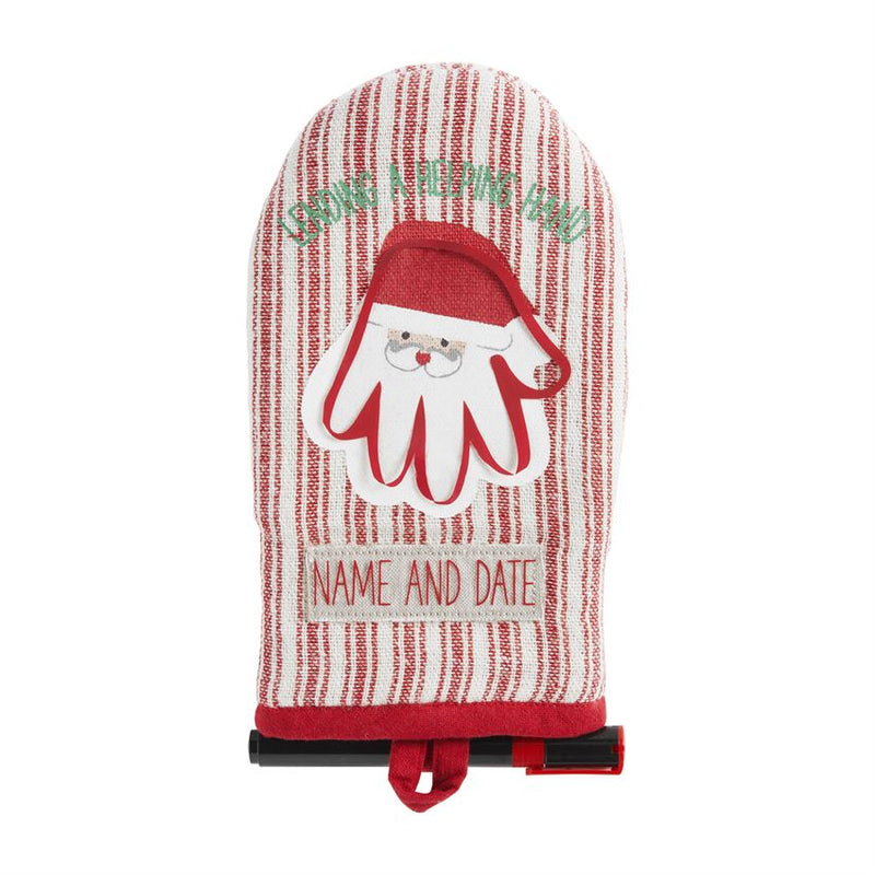 Santa Hand Oven Mitt {Kit} MUDPIE