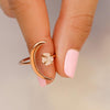 Crescent Moon {Ring} Rose Gold