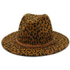 ||Leopard|| Panama Hat + Brown Leather Belt