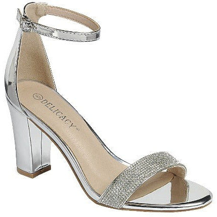 Silver Rhinestone Dress + Shoe