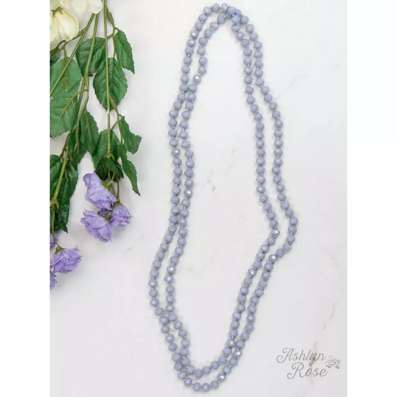 LILAC GREY || Essential 60" Double Wrap Necklace