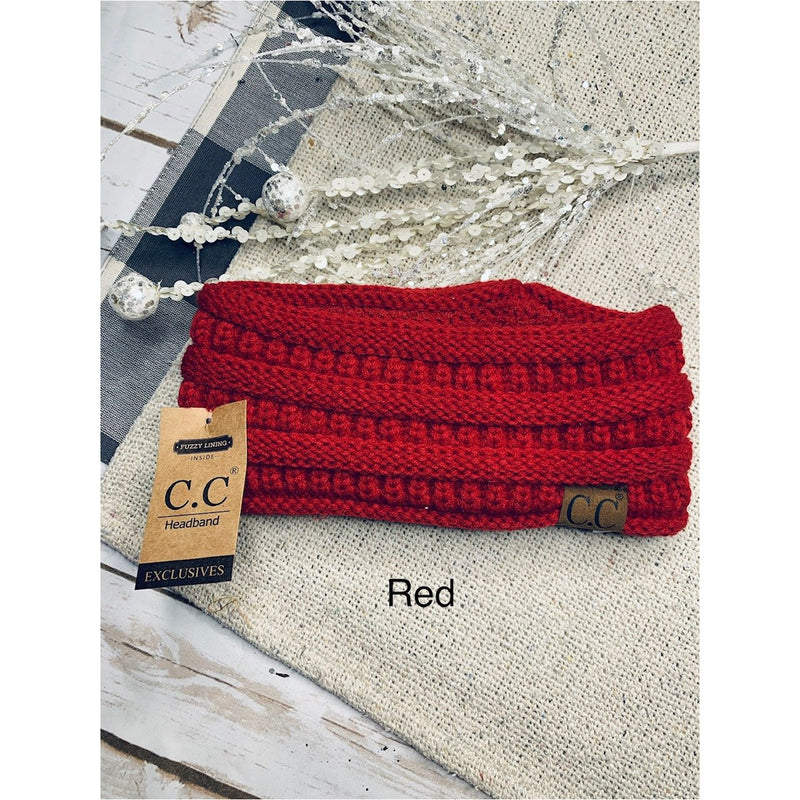 Solid Red CC Headband