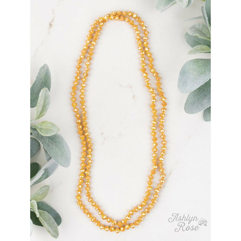Essential {MUSTARD} Double Wrap Necklace