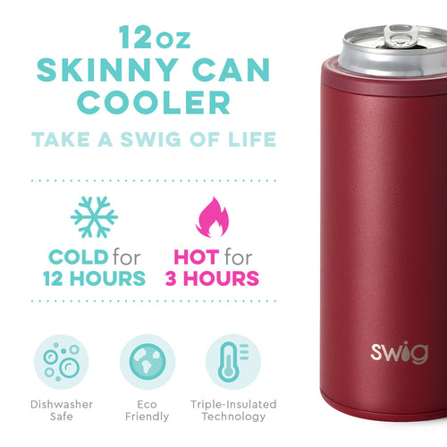 Maroon {{ SKINNY CAN }} - Cooler